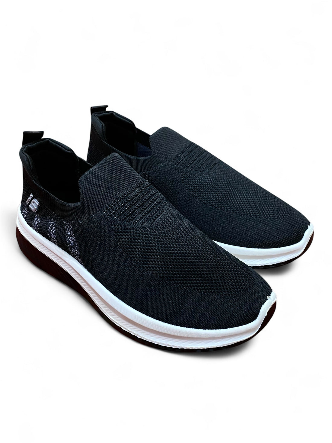 Arone Black Knit Slip-On For Men