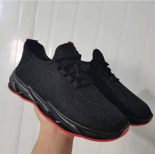 Black Red Shoes For Men - Men's Comfortable Shoes