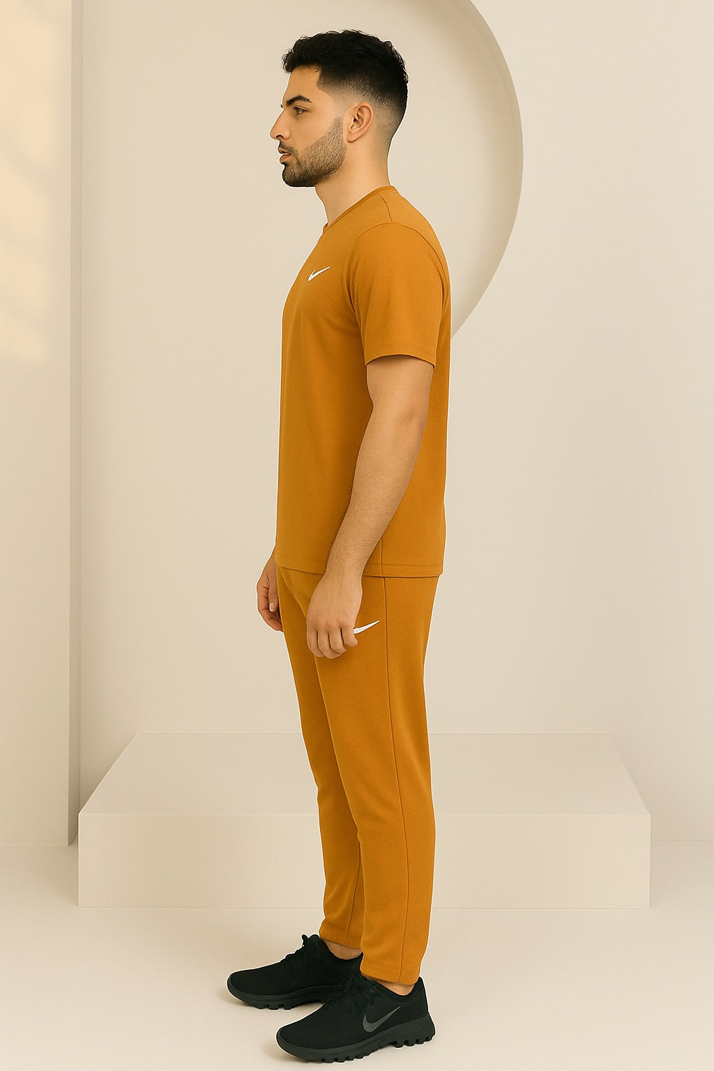 Nike Orange Half Sleeve Tracksuit - Summer